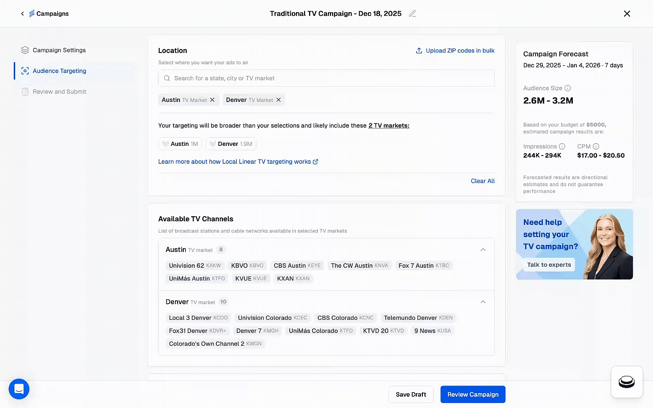 Demographic Planning Traditional TV