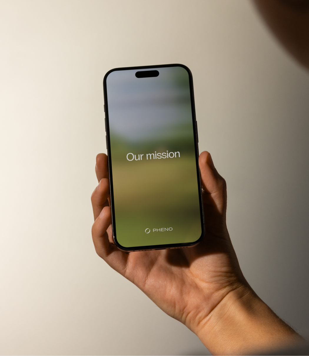 Pheno smartphone app mockup