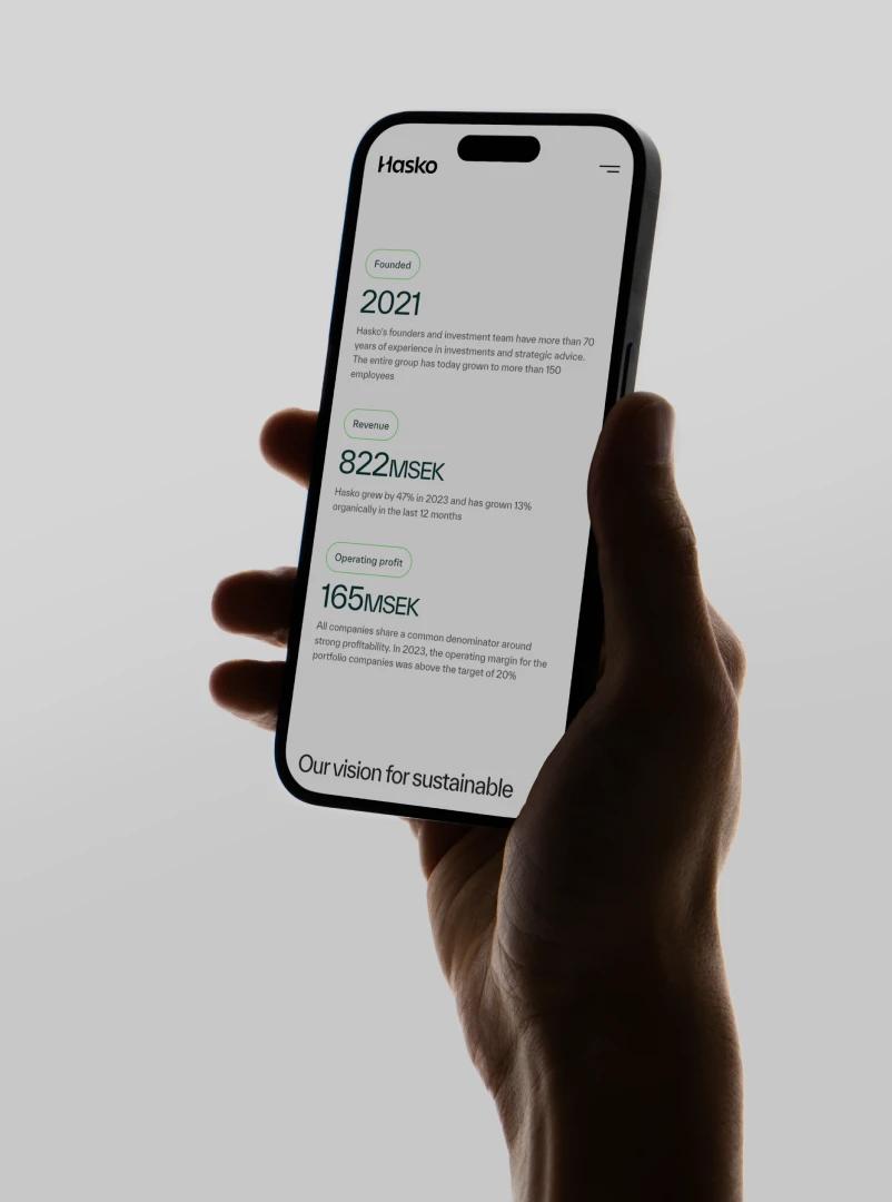 Hasko Invest mobiilimalli