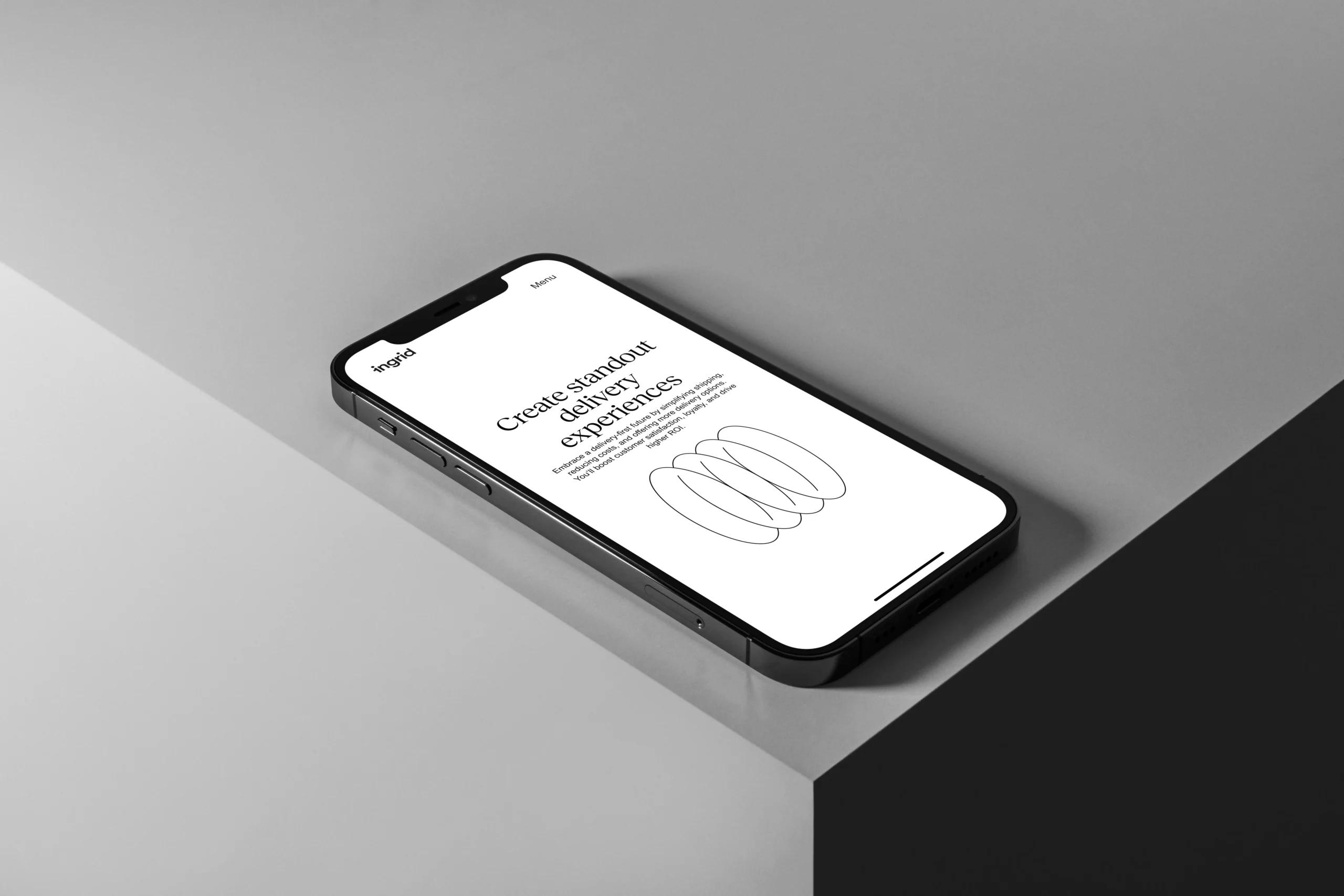 Ingrid mobil oplevelse mockup