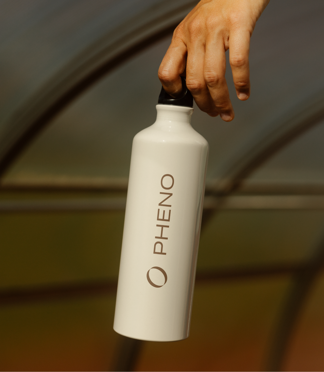Pheno water bottle merchandise