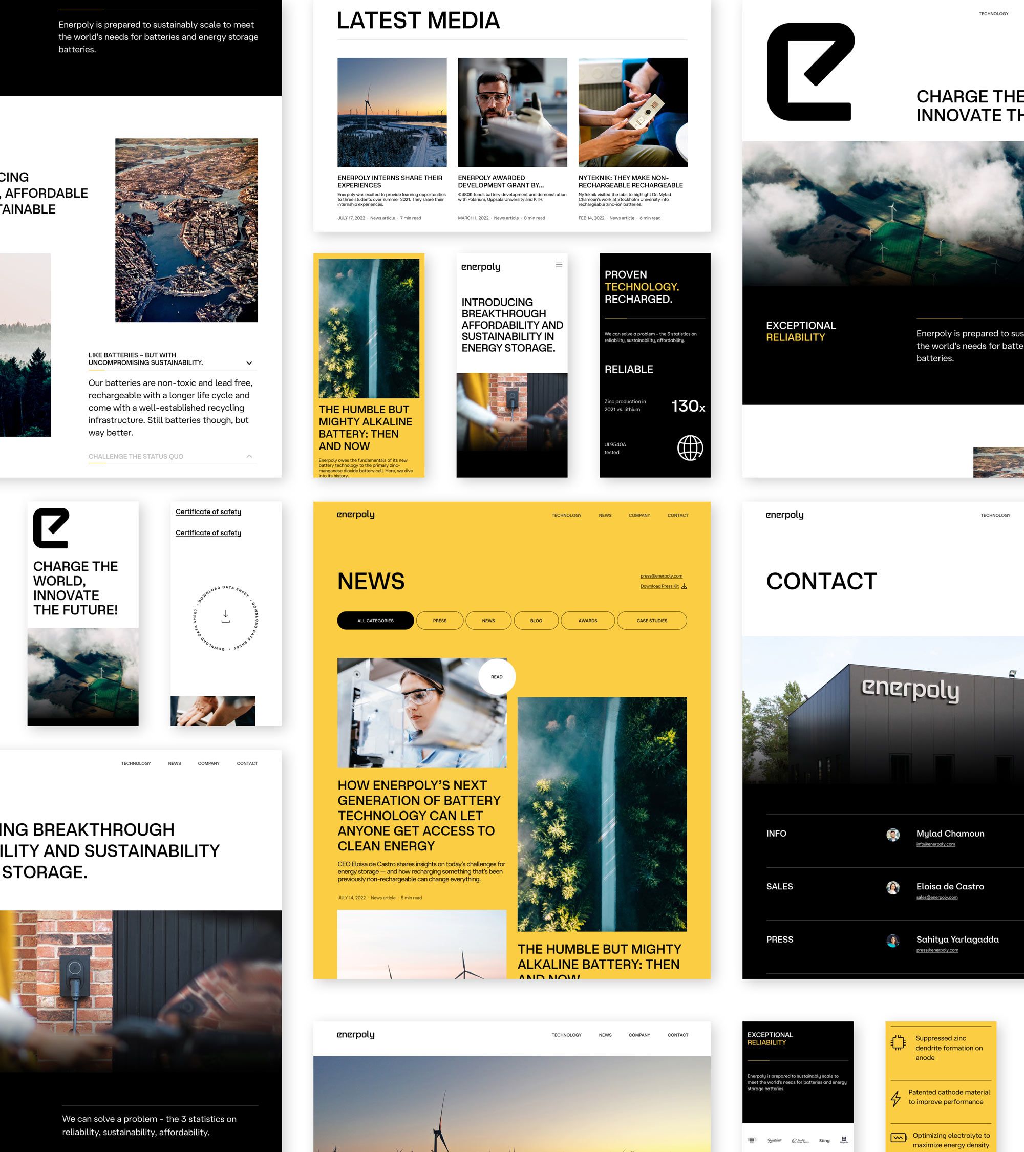 Enerpoly design layouts