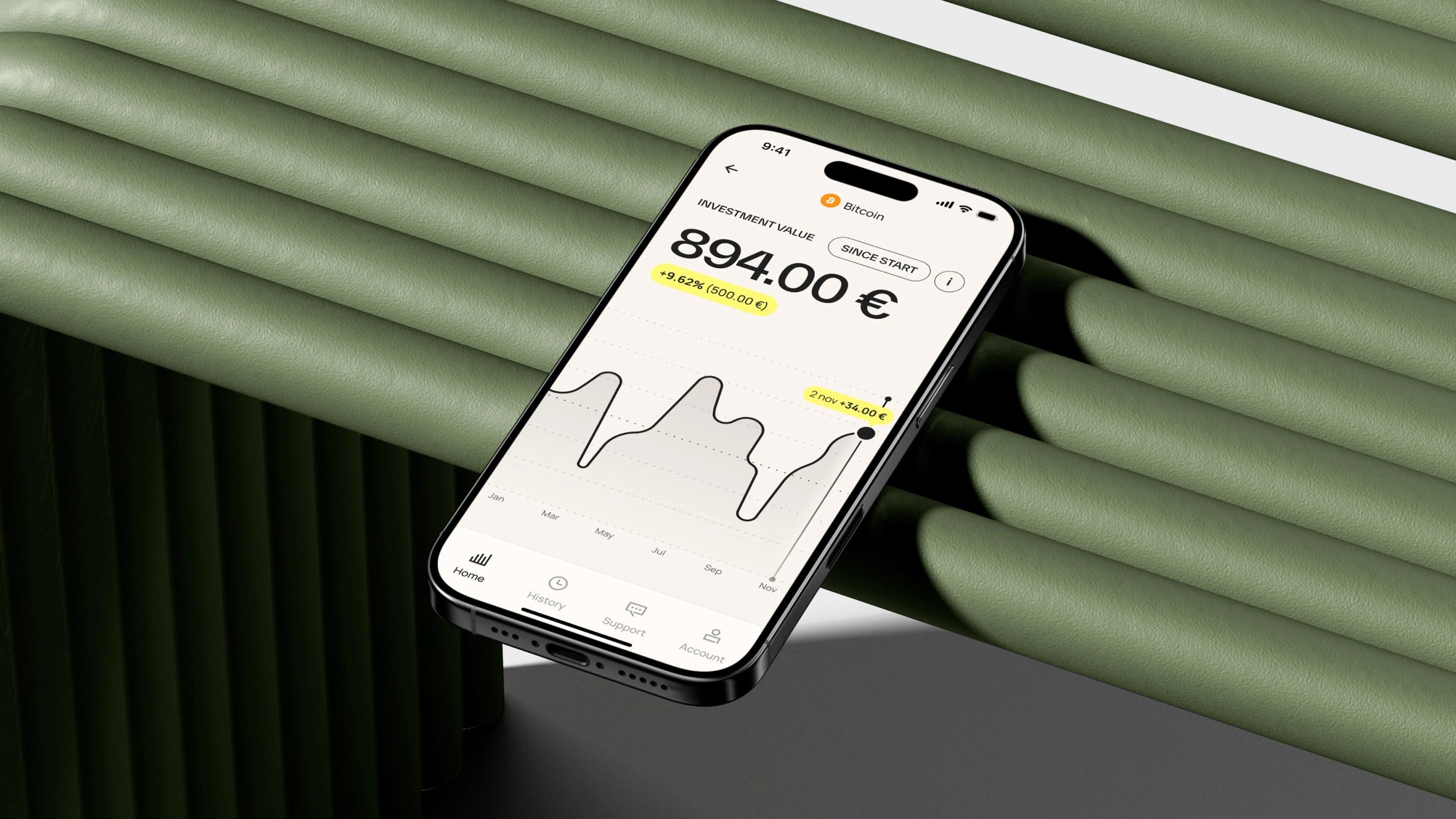 Rudy crypto app interface