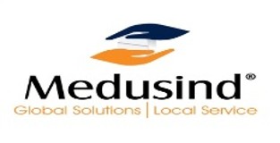 Medusind logo and wordmark — Global Solutions | Local Service