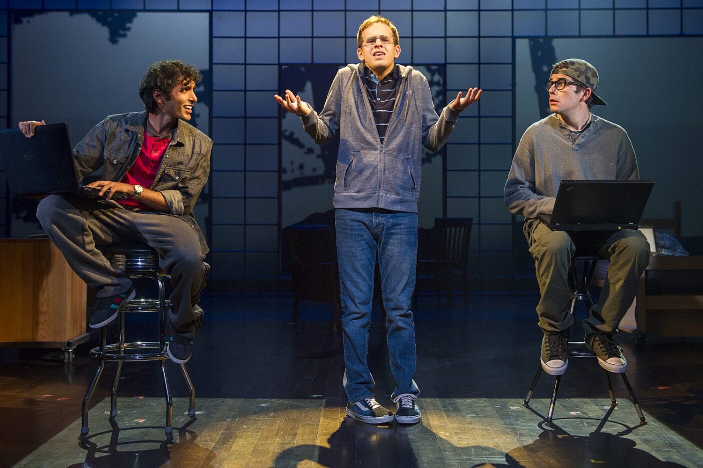 Pictured (L to R): Levin Valayil, Taylor Trensch, Ned Riseley. Photograph by Daniel Rader.