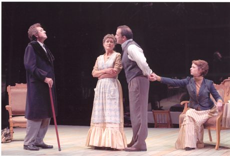 Larry Pine Annalee Jefferies, Mandy Patinkin, Dana Powers Acheson: credit Richard Feldman