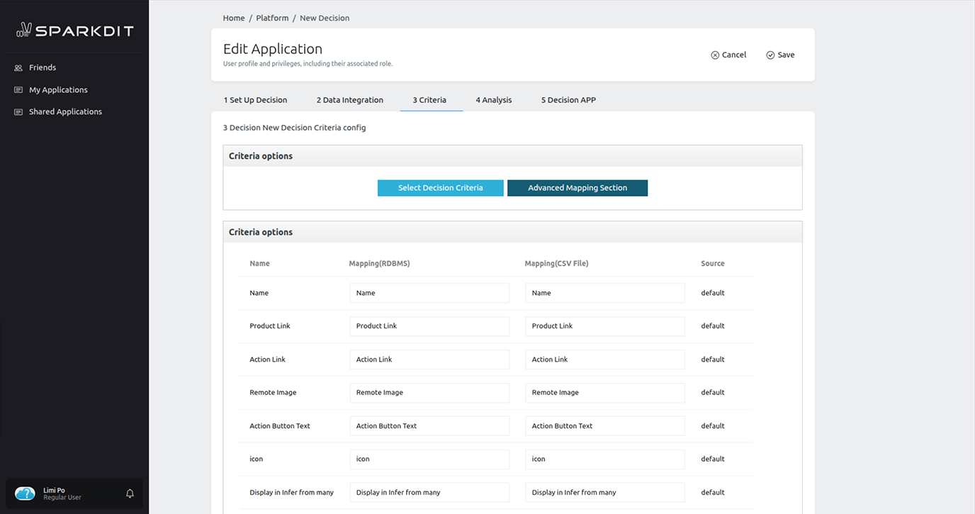 Sparkdit Criteria Configuration2