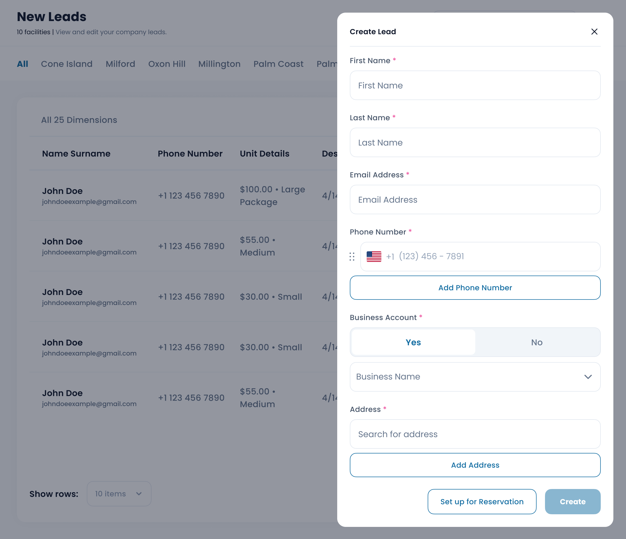 Create Lead