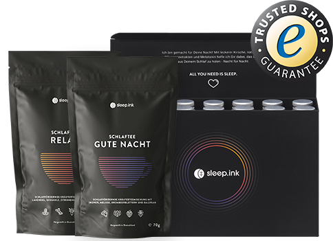 28 Schlafdrinks à 40 ml + Relax Tee + Gute Nacht Tee