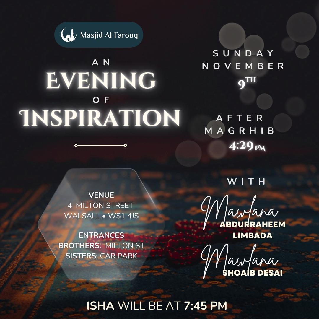 Poster for An Evening of Inspiration