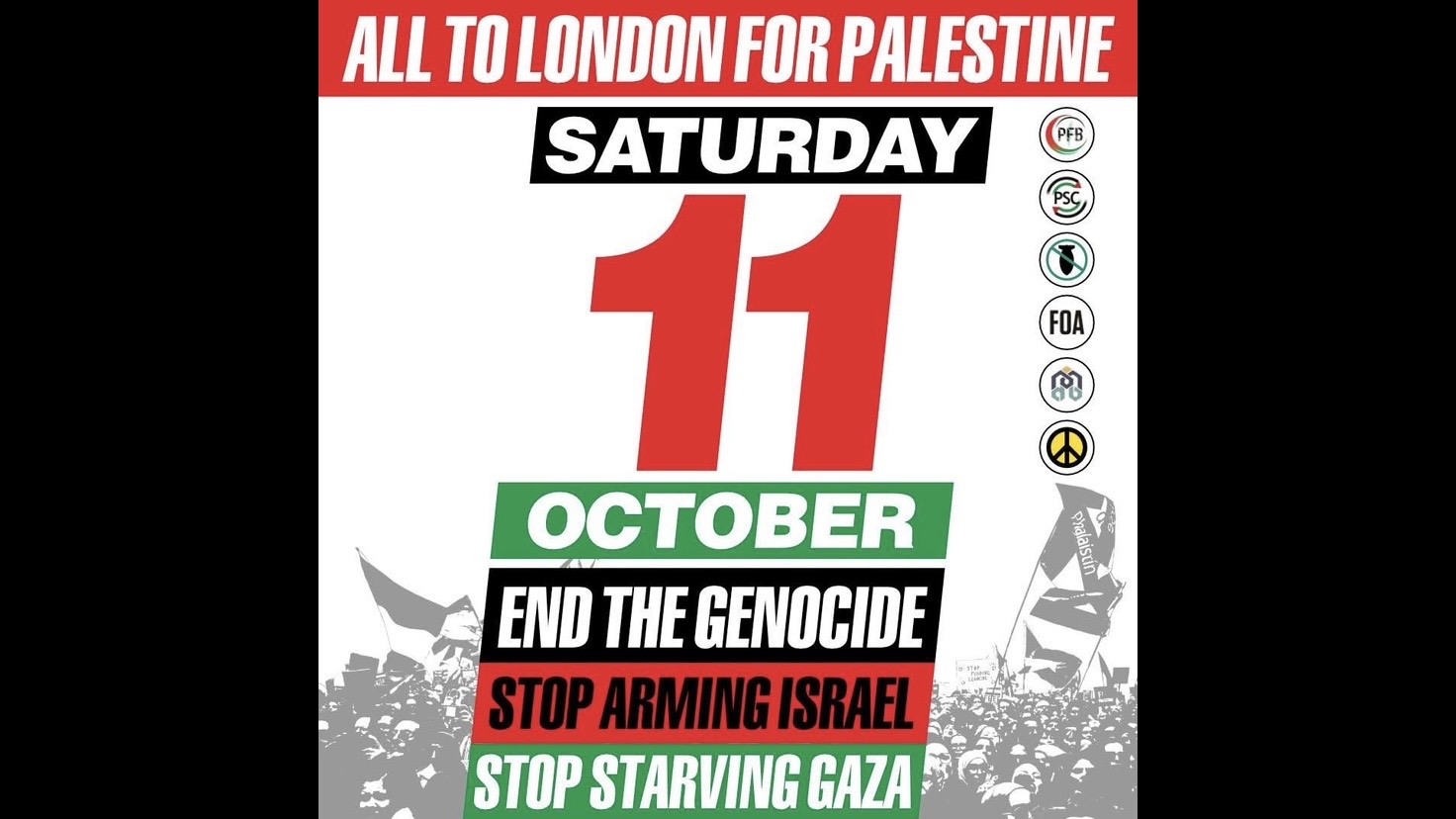 National Demo All Out to London 🇵🇸