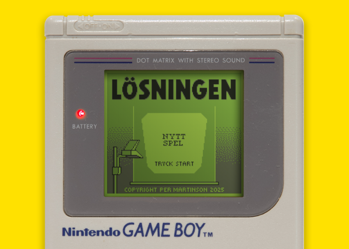 Lösningen: Game Boy game