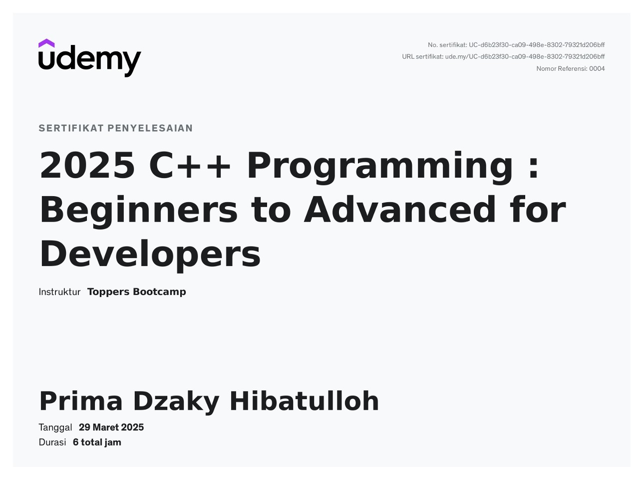 2025 C++ Programming: Beginners to Advanced for Developers