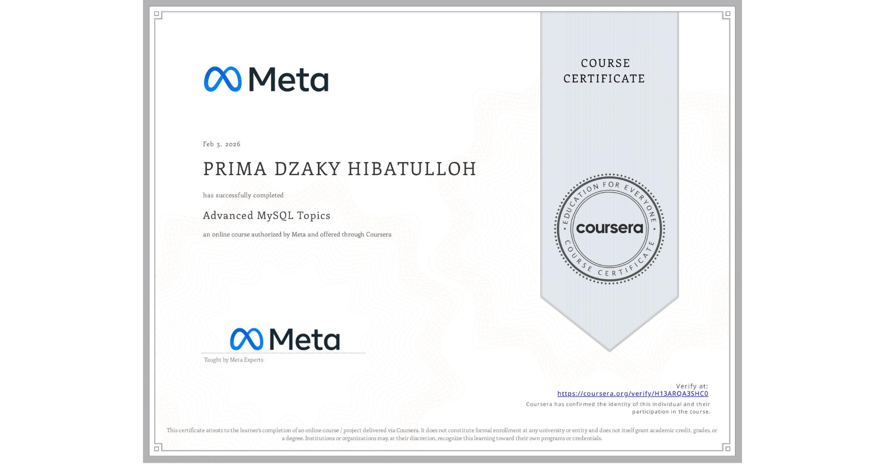 Cert 1