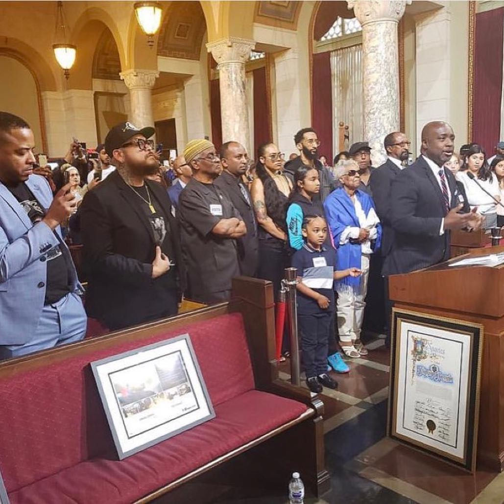 LA City Council Unanimously Names Crenshaw & Slauson Intersection 'Nipsey Hussle Square' media 2