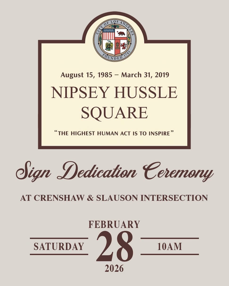 Nipsey Hussle Square Sign Dedication Celebrates His Legacy media 19