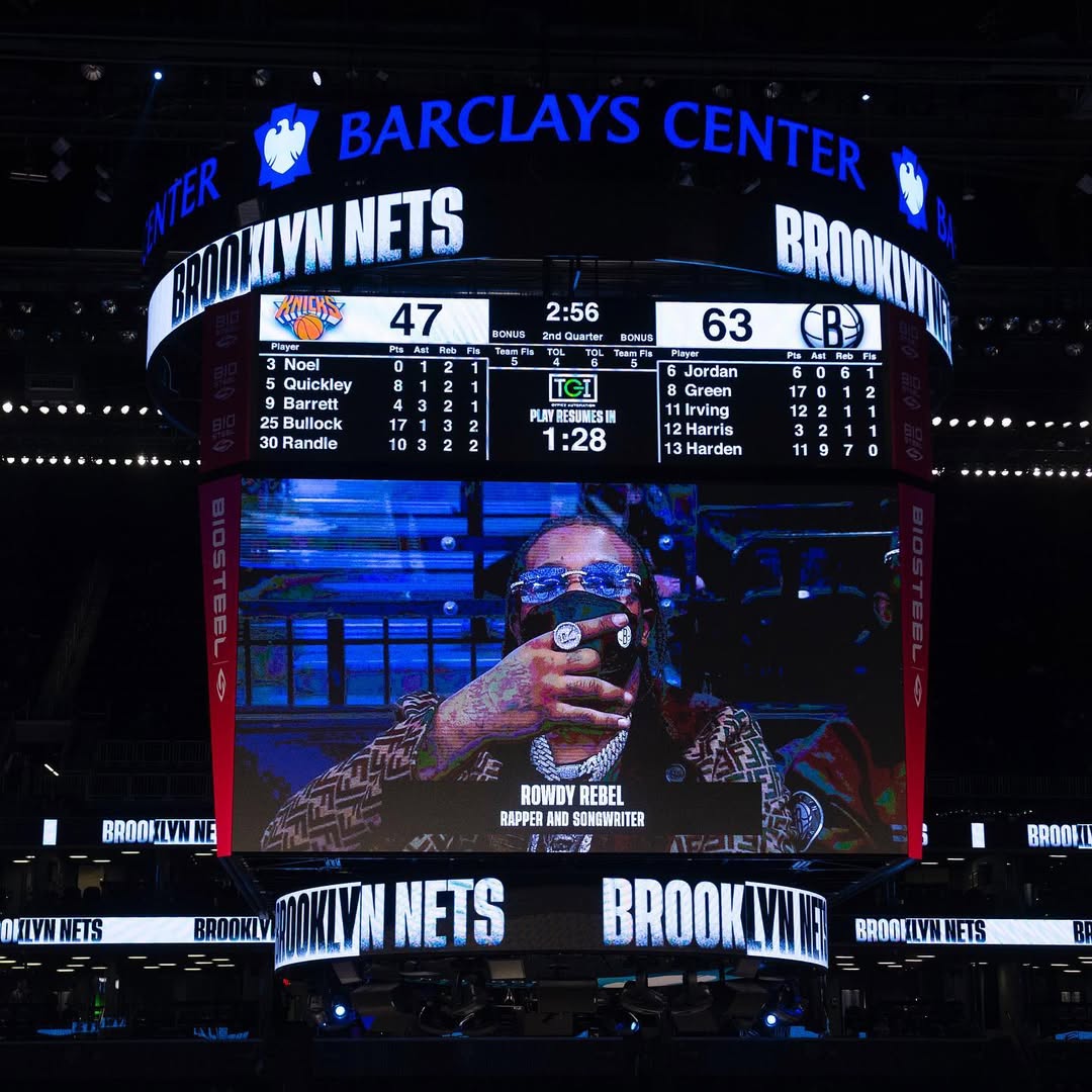 Bobby Shmurda & Rowdy Rebel Turn Heads at Brooklyn Nets vs Knicks Game media 4