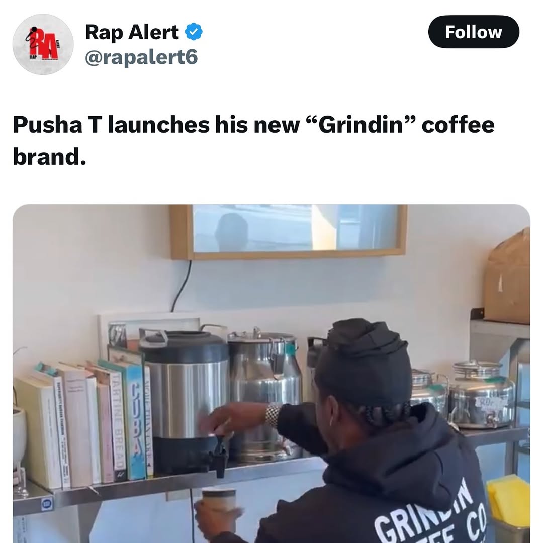 Pusha T Takes Over Grindin Coffee Shop in Buzzworthy Activation media 3