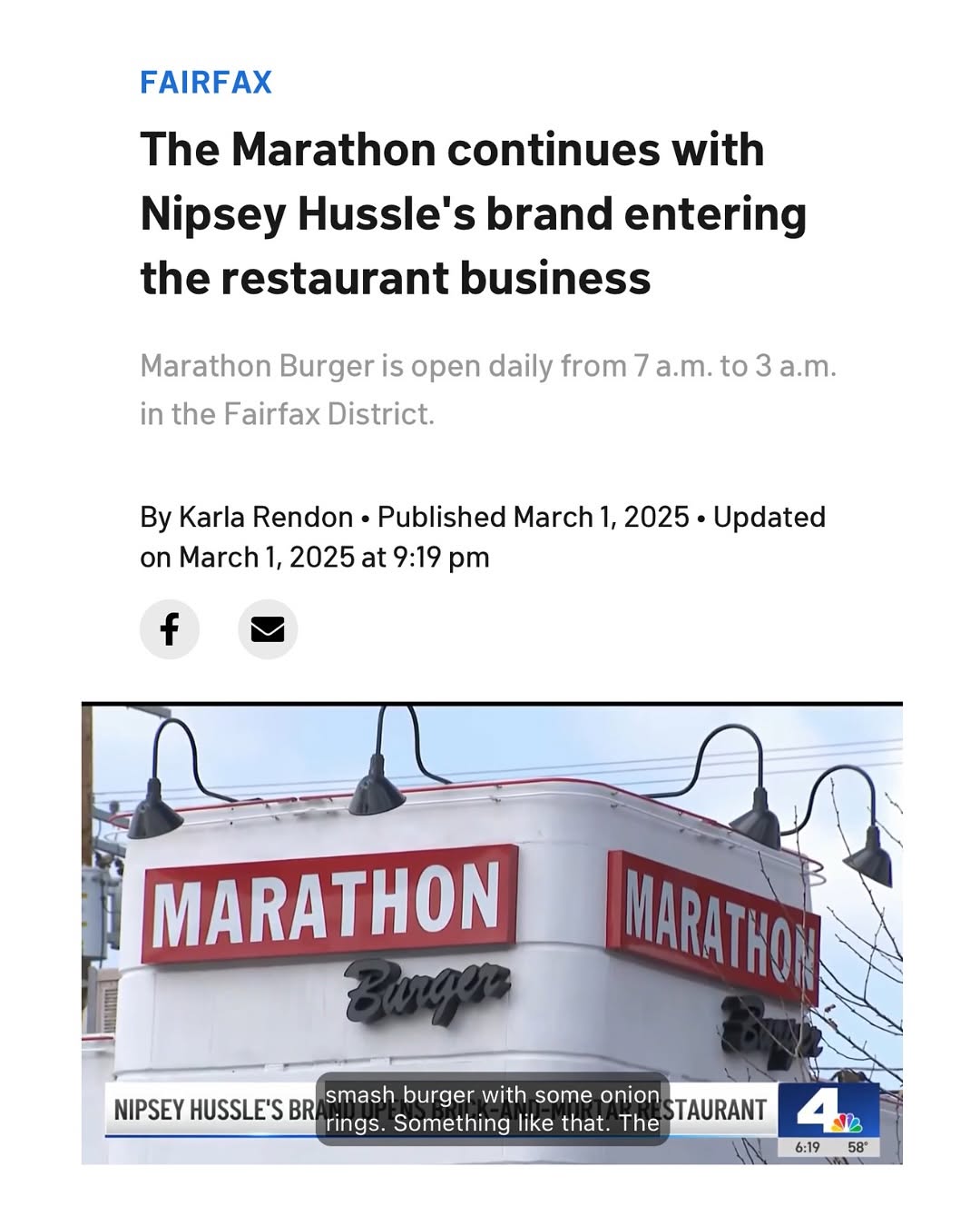 Marathon Burger Opens Flagship in Fairfax District, Honoring Nipsey Hussle's Legacy media 4