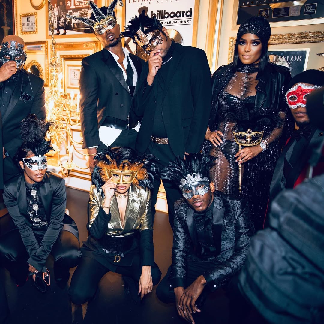Teyana & Iman Shumpert Toast New Year's Eve at Their New Aunties INC Compound media 5