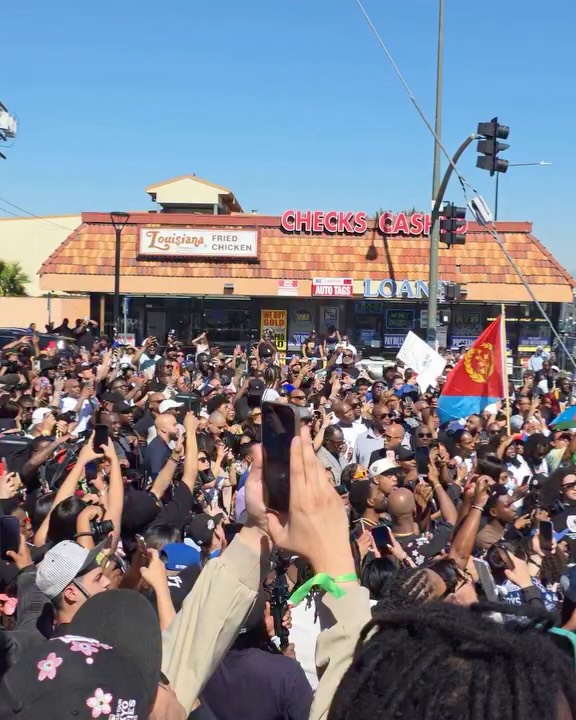 Nipsey Hussle Square Sign Dedication Celebrates His Legacy