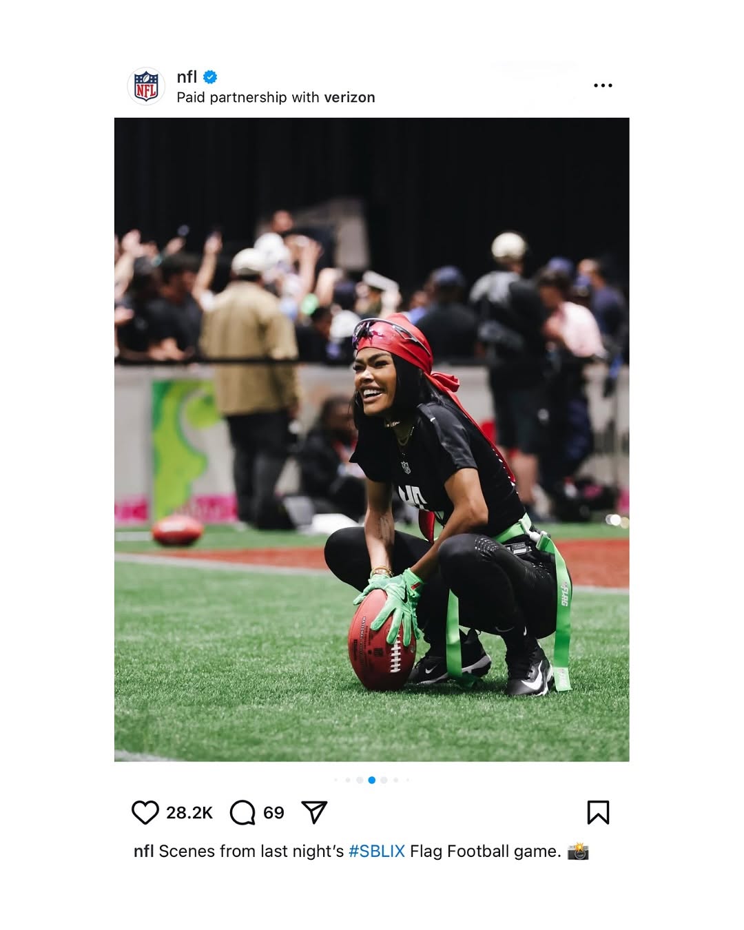 Teyana Taylor Shines at NFL Super Bowl LIX Flag Football Showdown media 9