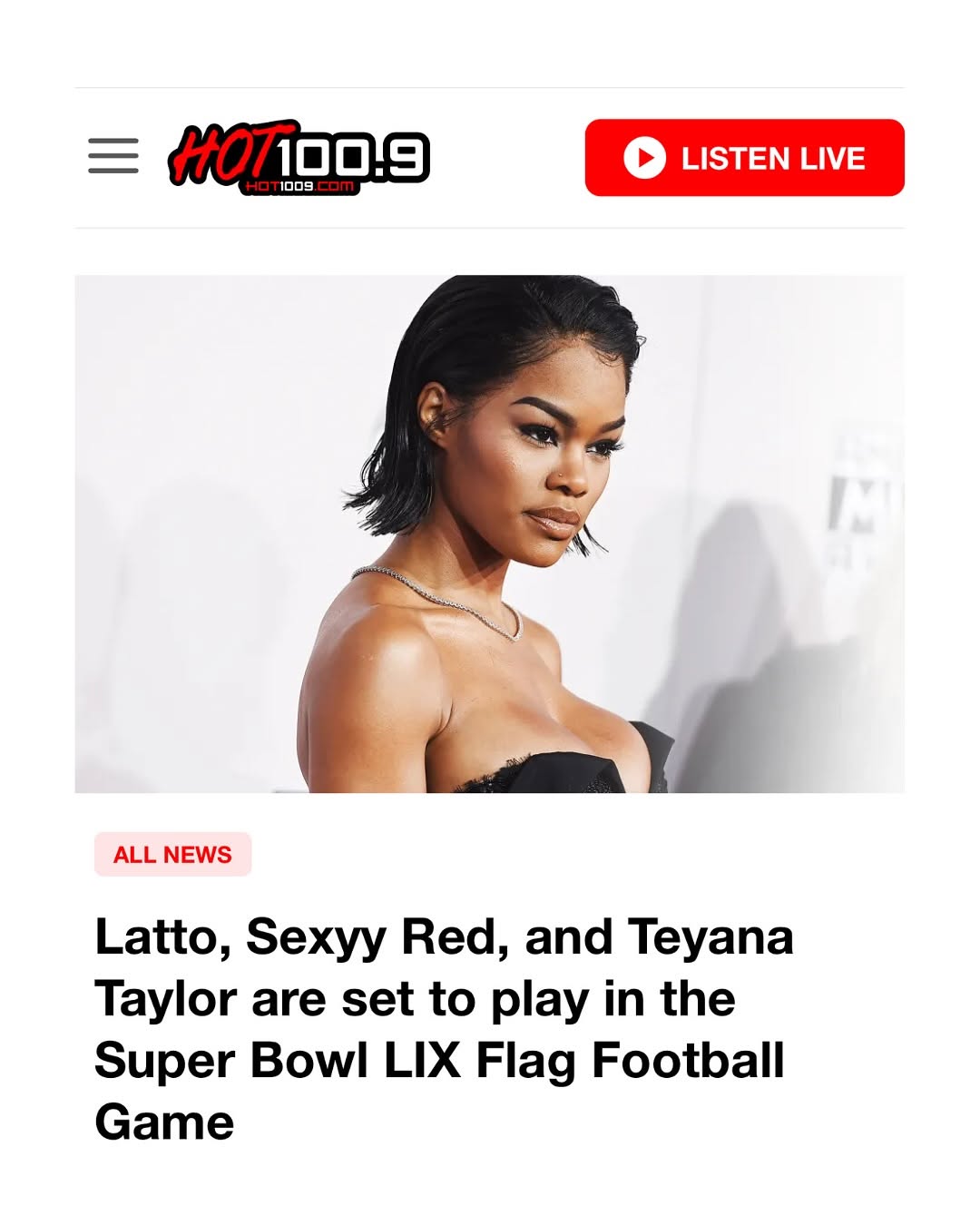 Teyana Taylor Shines at NFL Super Bowl LIX Flag Football Showdown media 4
