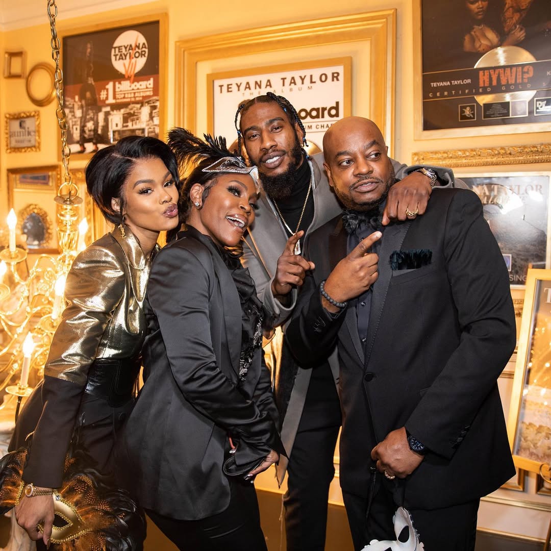 Teyana & Iman Shumpert Toast New Year's Eve at Their New Aunties INC Compound media 2