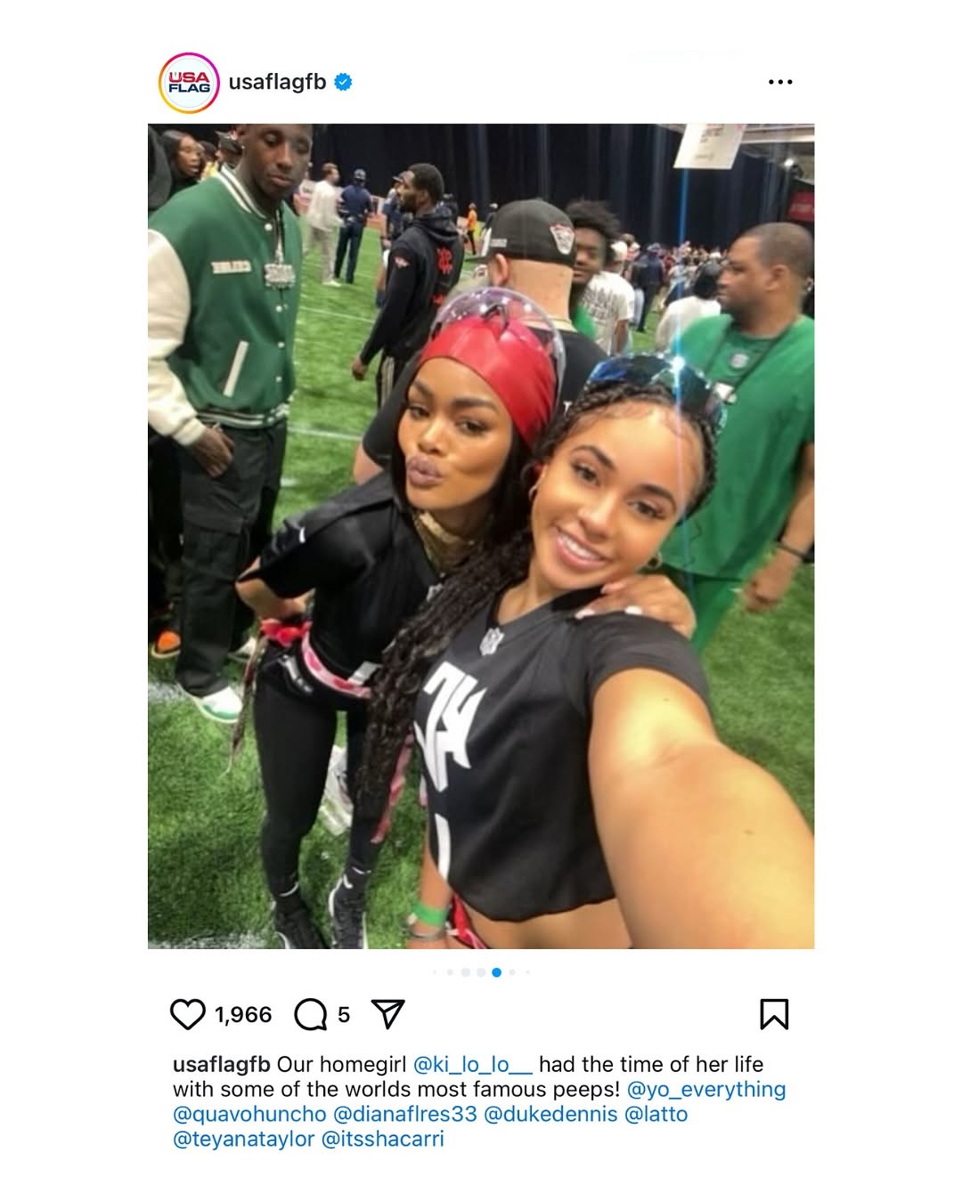Teyana Taylor Shines at NFL Super Bowl LIX Flag Football Showdown media 10