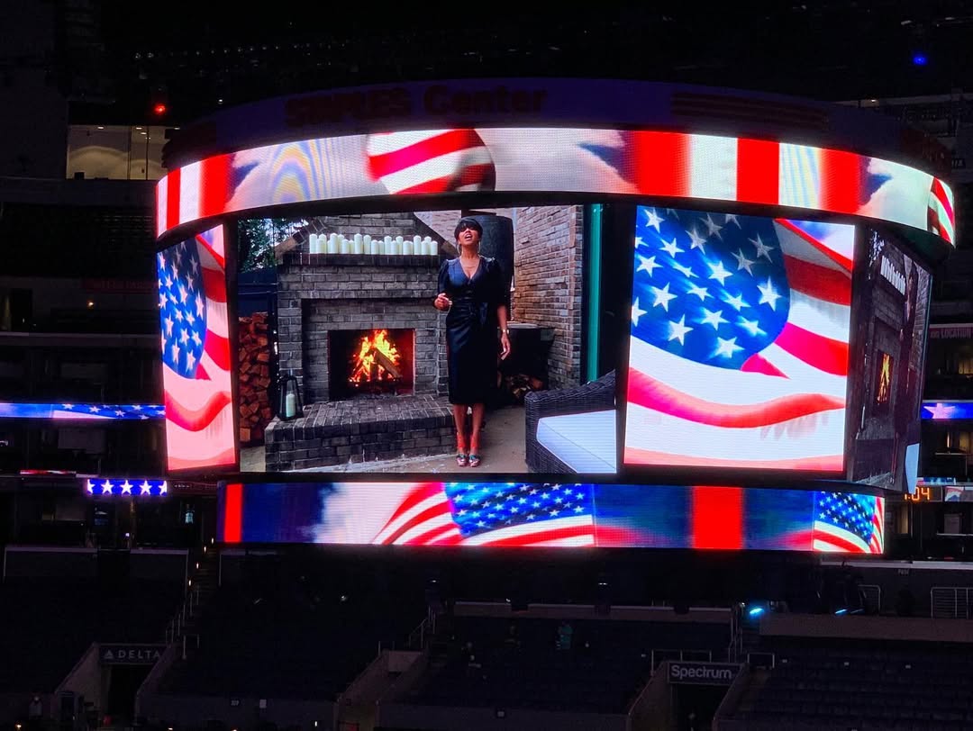 RaVaughn Delivers Powerful National Anthem at LA Clippers Game media 2