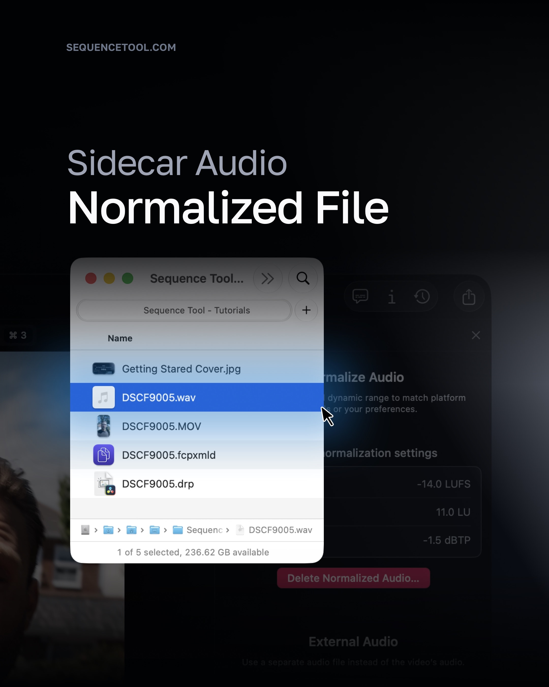 Normalization creates separate files to keep your original media intact.