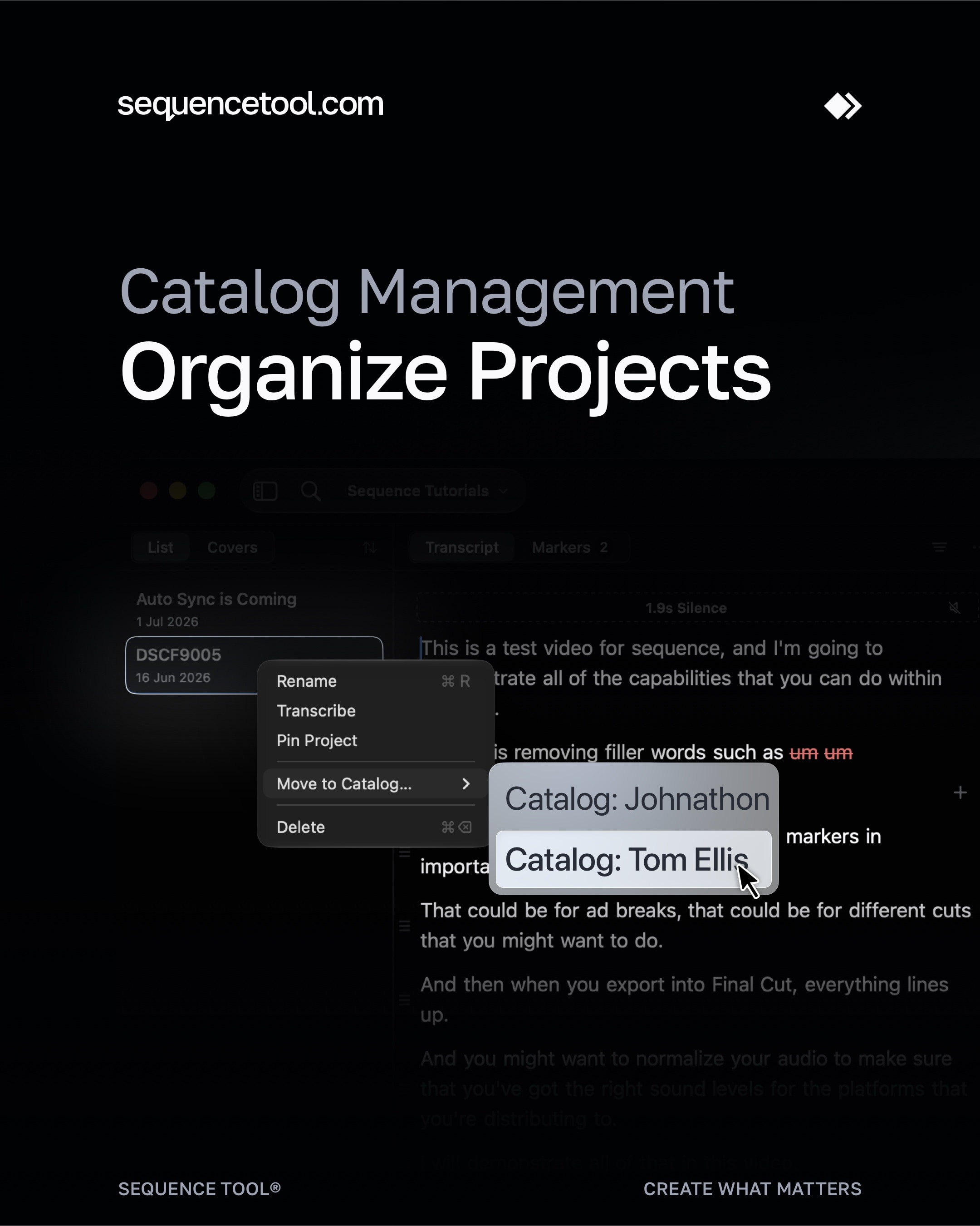 Easy management for your media, catalog by client, date, event, your choice.