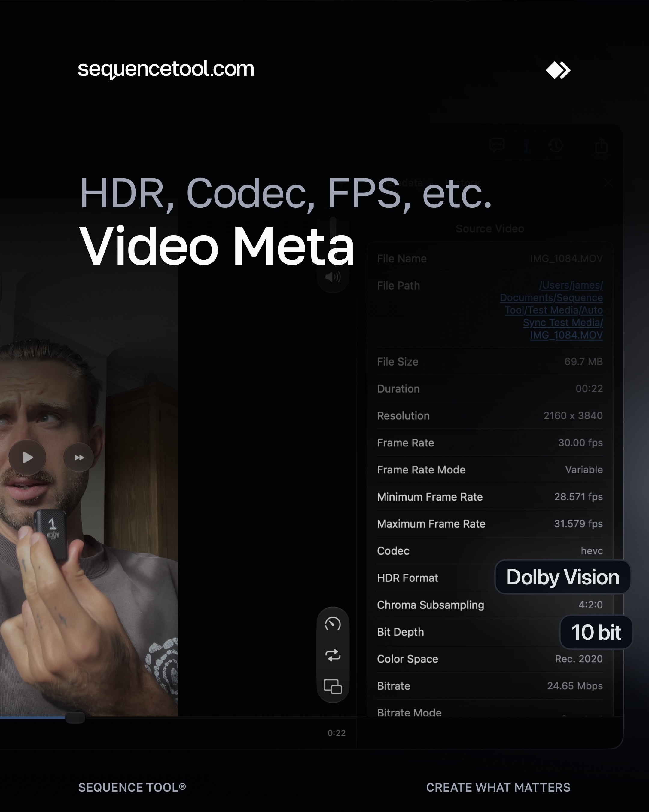 The details you need, are always there - metadata for video and audio.