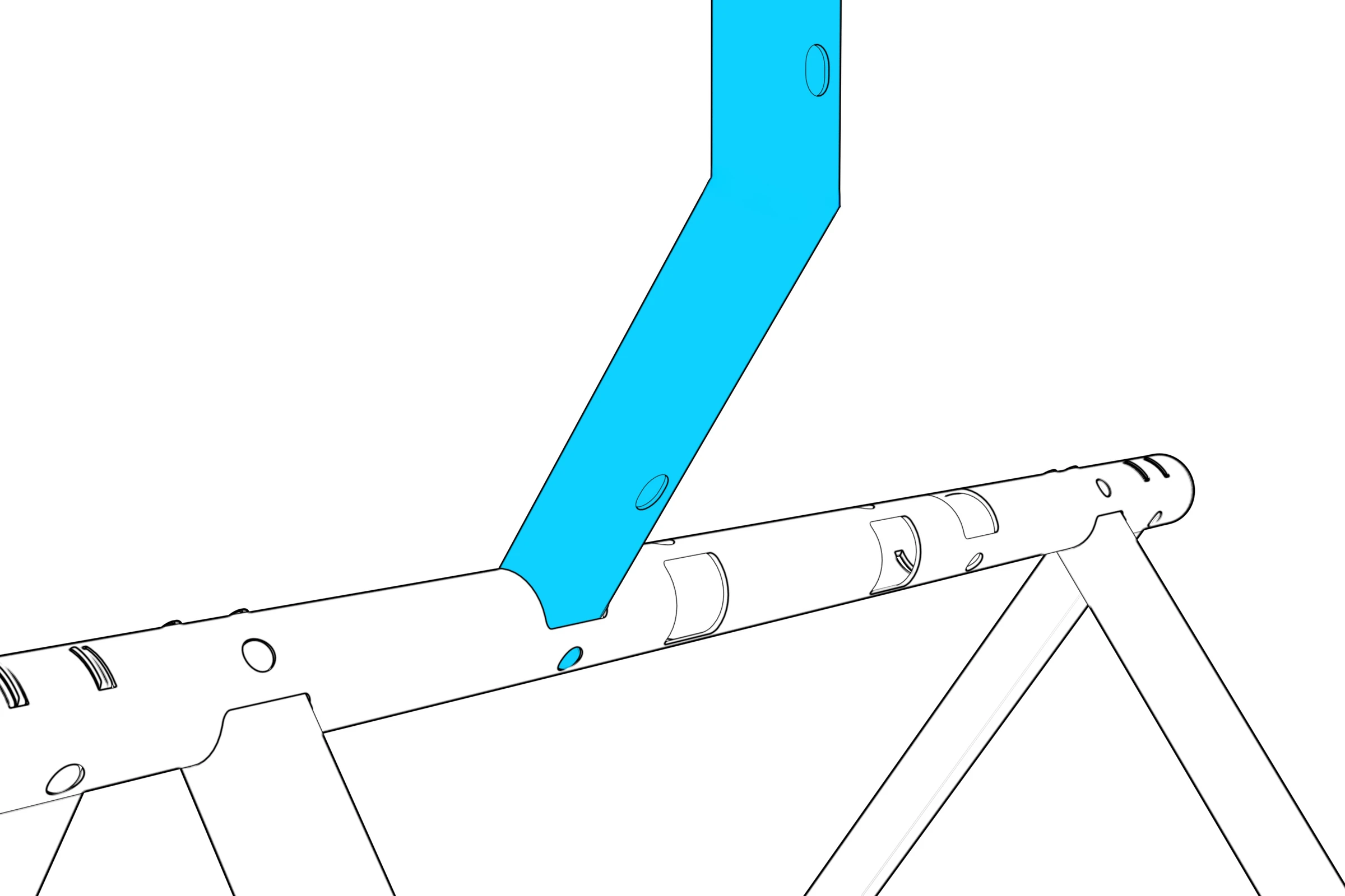 Column seated in the beam socket.
