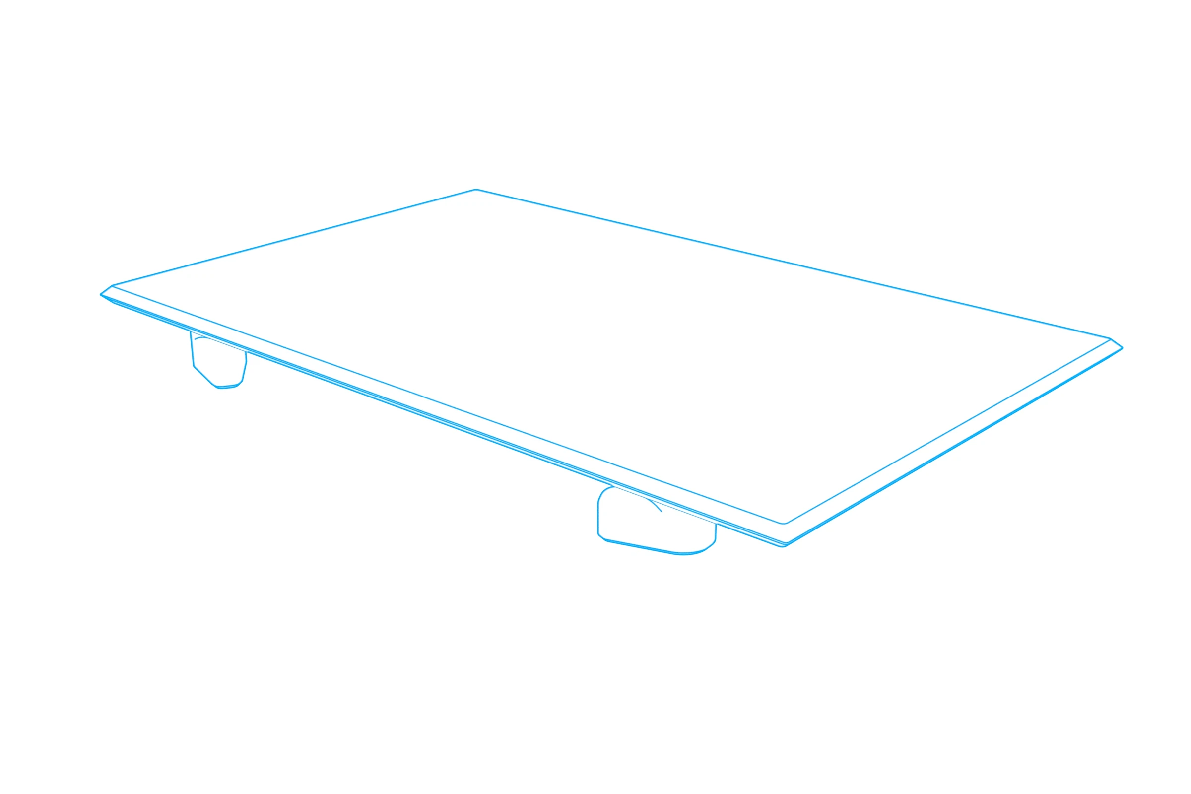 Flat console-insert cover with retaining tabs underneath.