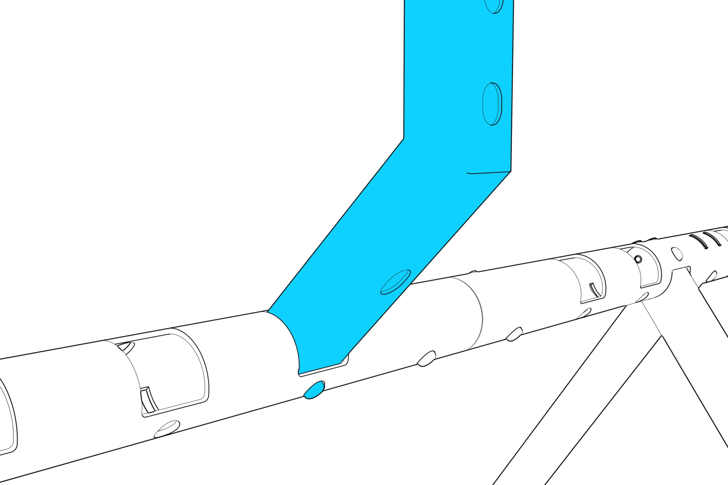 Column fully seated in the beam.