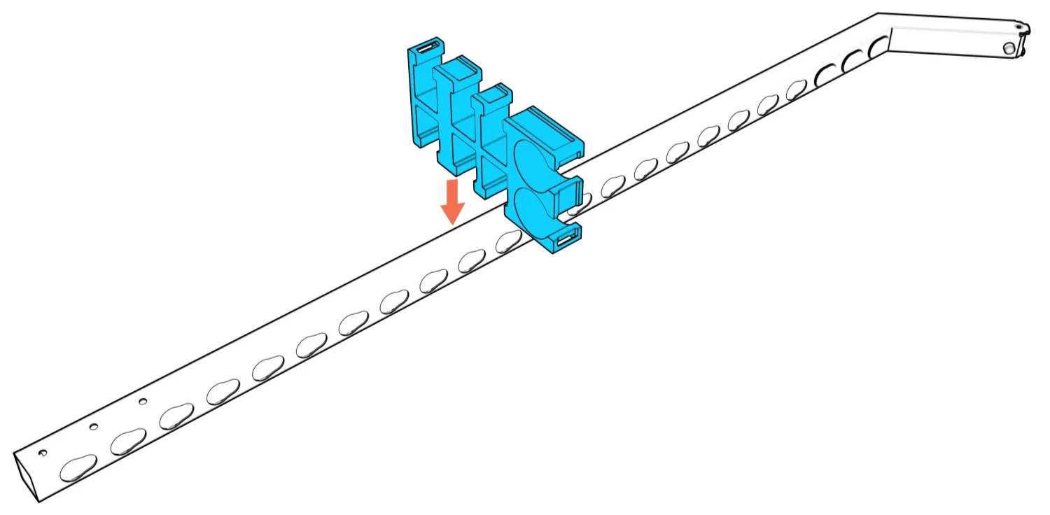 First storage ring aligned with a detached column.