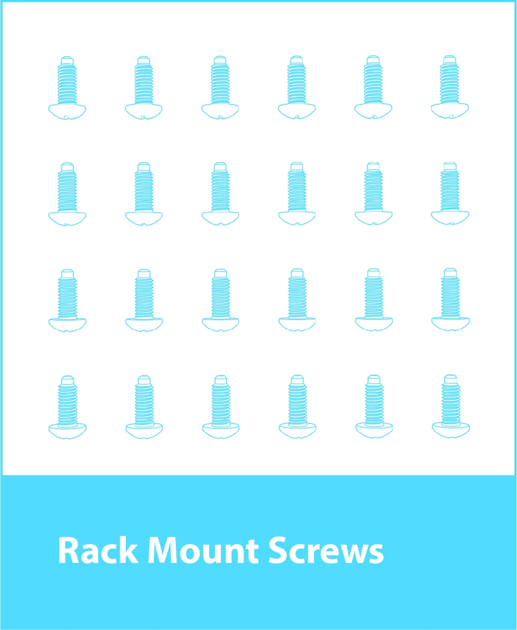 Pack of rack-mounting screws.