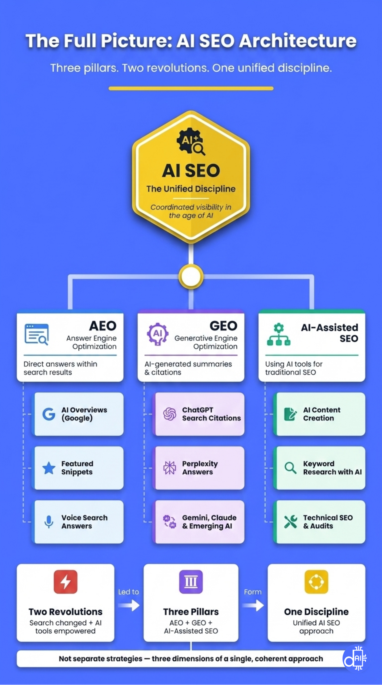 AI SEO Framework: The Three Pillars of a Unified Discipline - Unified AI SEO