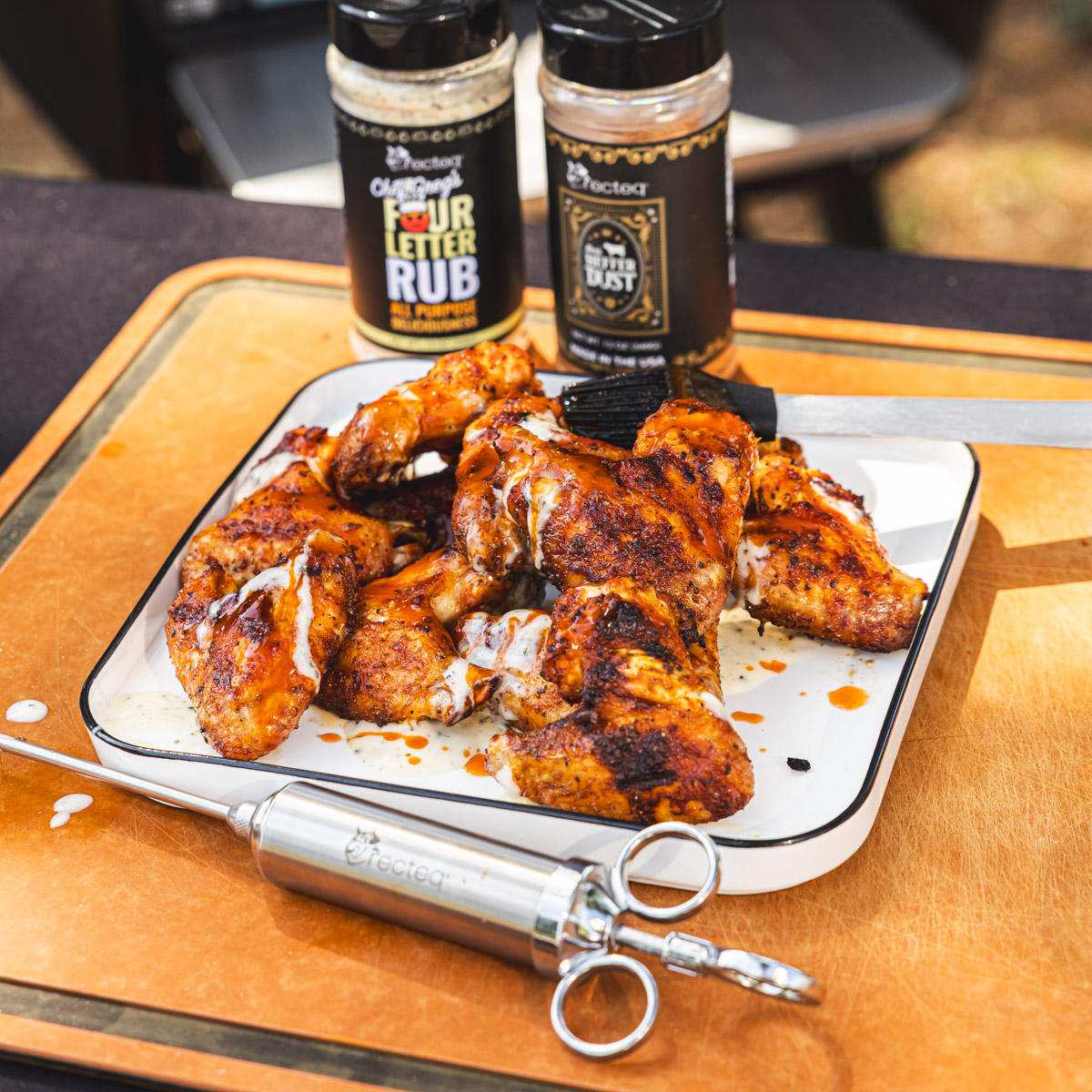 Chicken Wing Injection Bleu Cheese Injected Chicken Wings | recteq