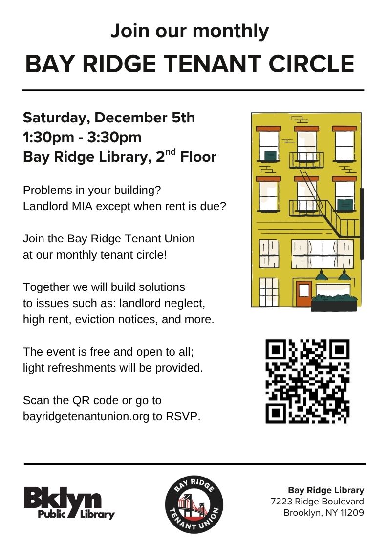 Promotional flyer for Tenant Circle (2026-12-05)