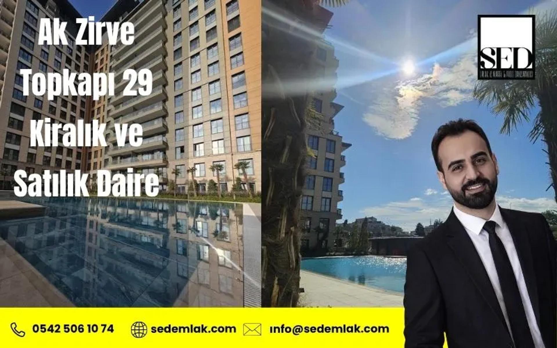 Ak Zirve Topkapı 29 Kiralık ve Satılık Daire - SED Emlak