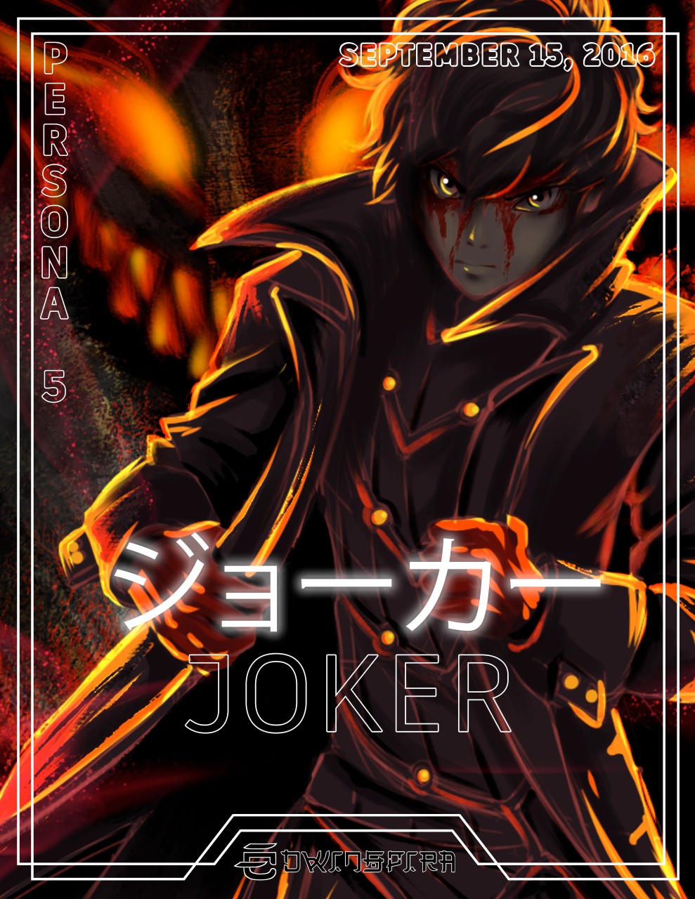 Illustration of Joker from video game Persona