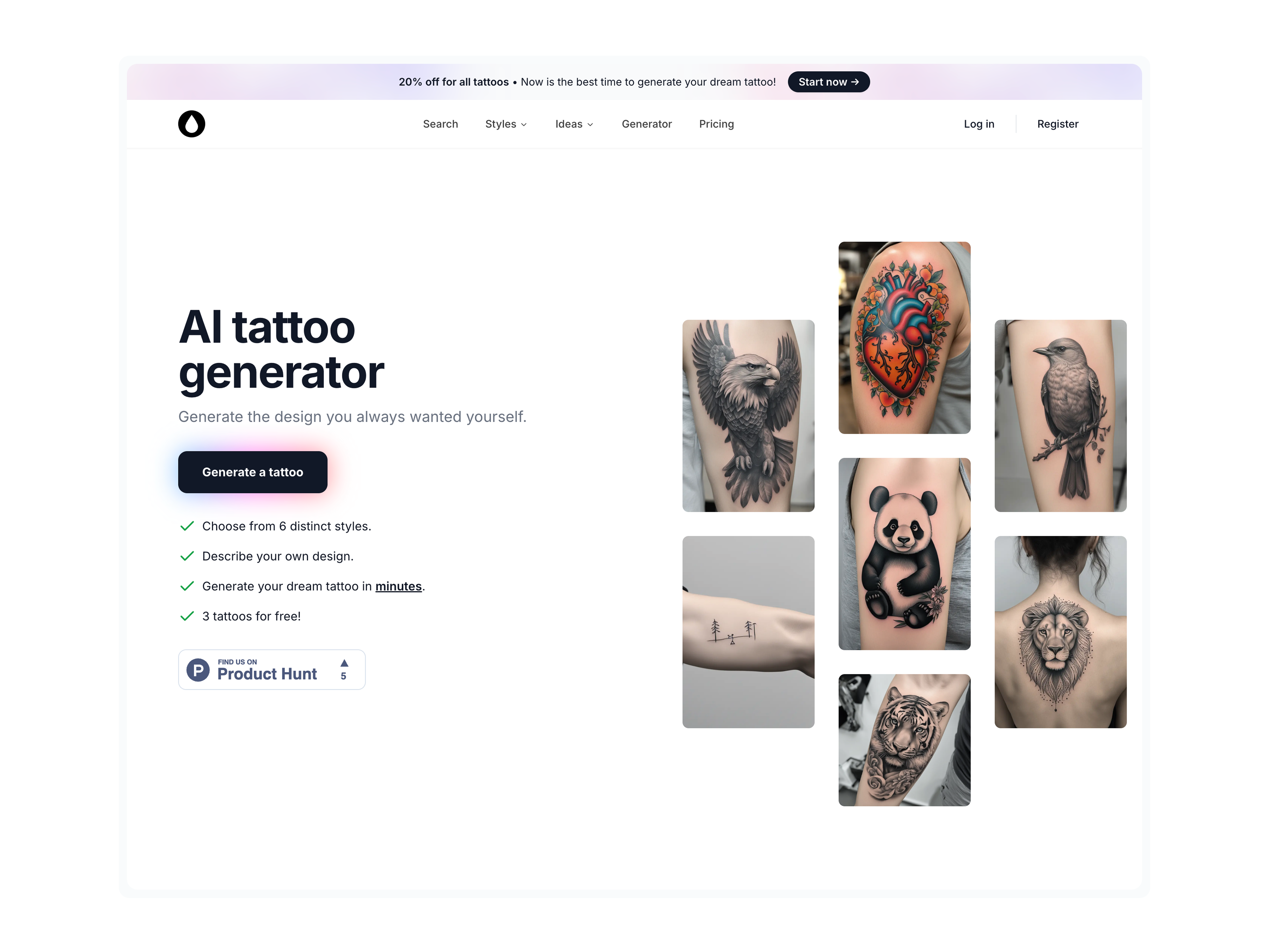 AI Tattoo Generator screenshot 1