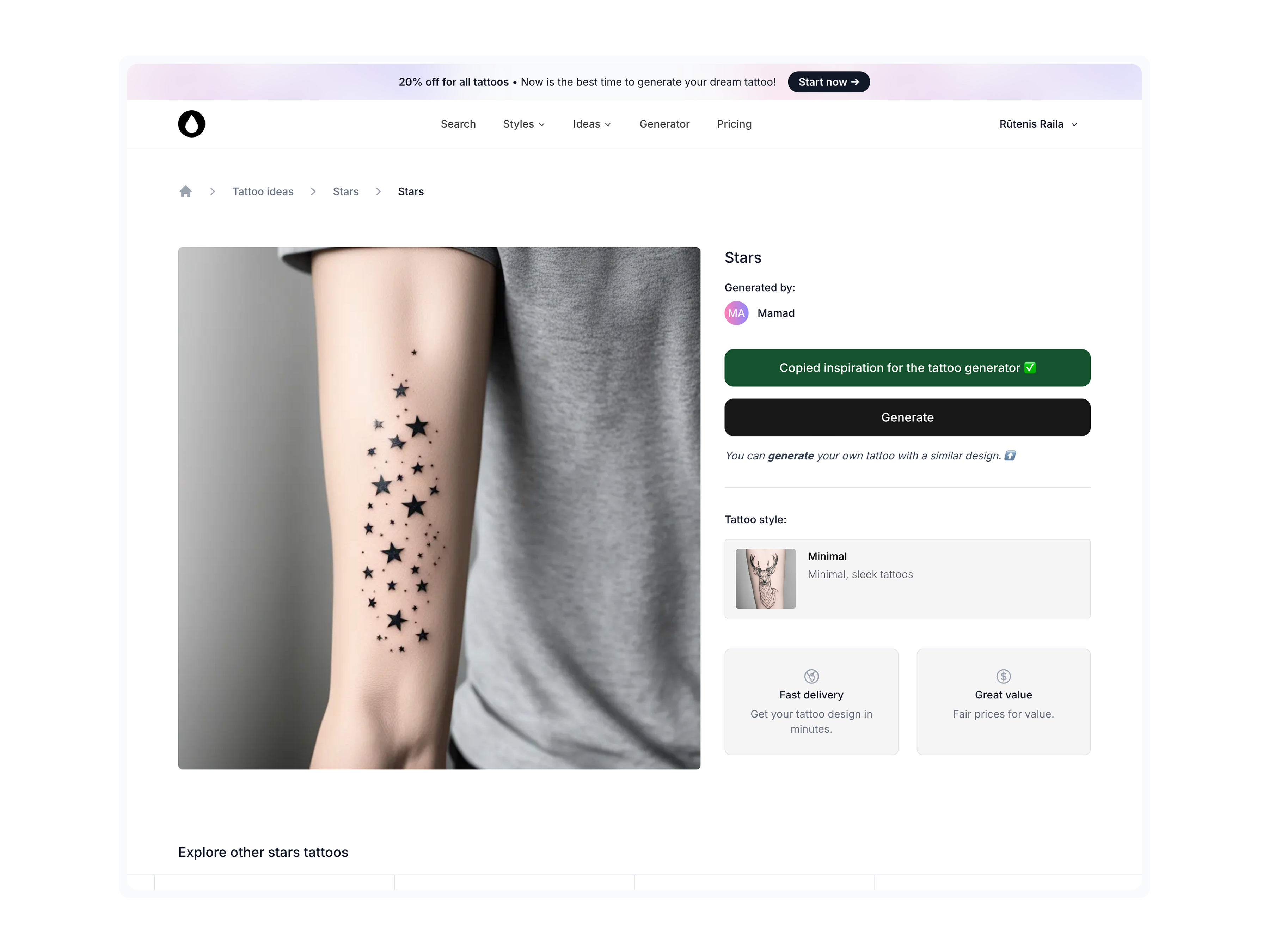 AI Tattoo Generator screenshot 7
