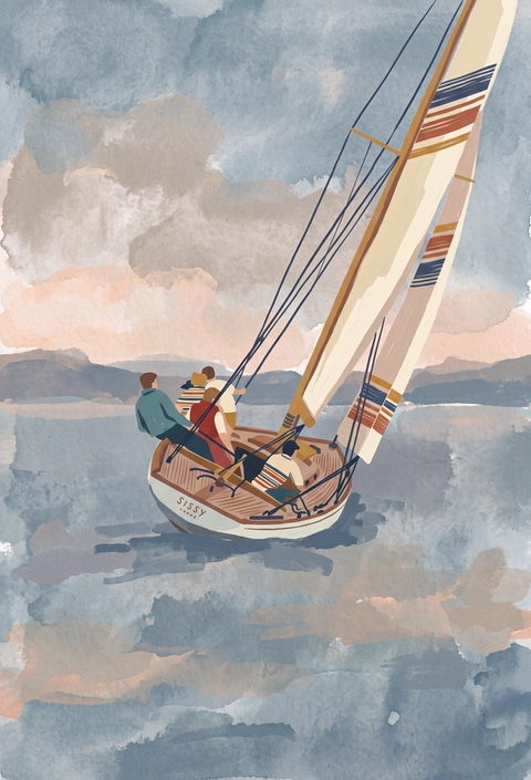gouache style example