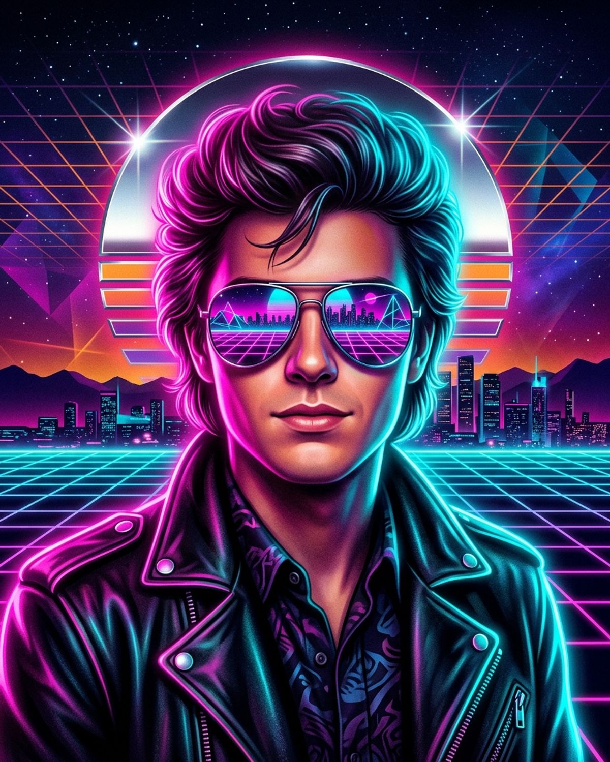 Synthwave style example