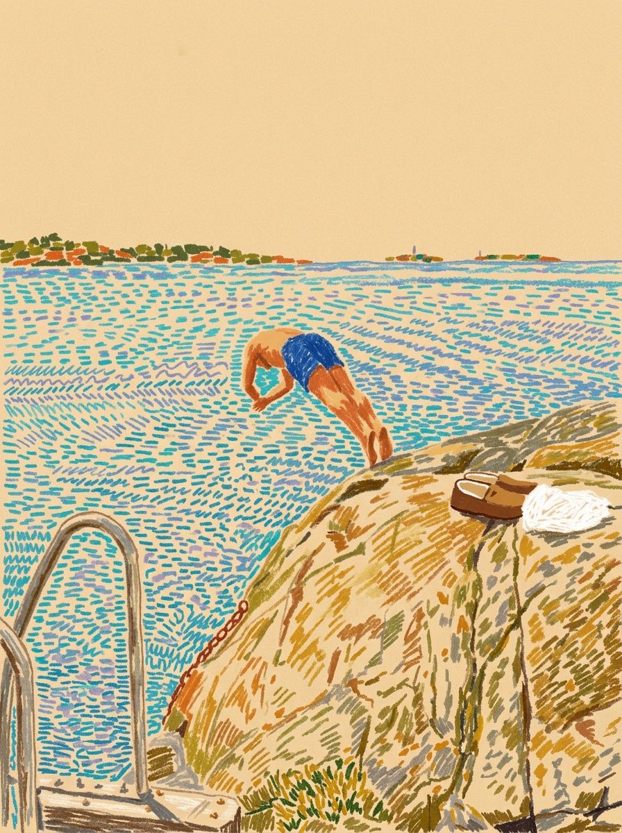 postcard pastel style example
