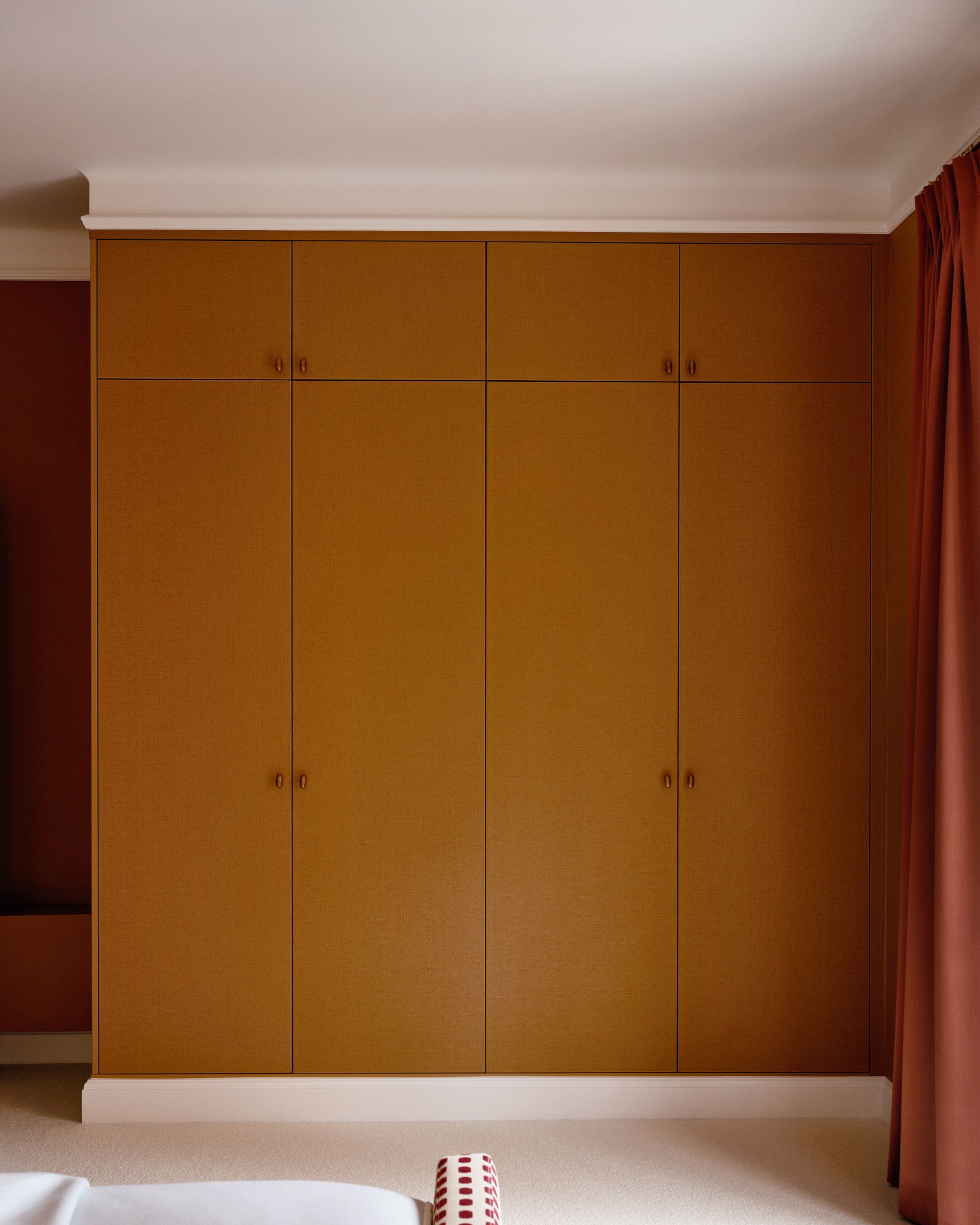 Textile covered wardrobes