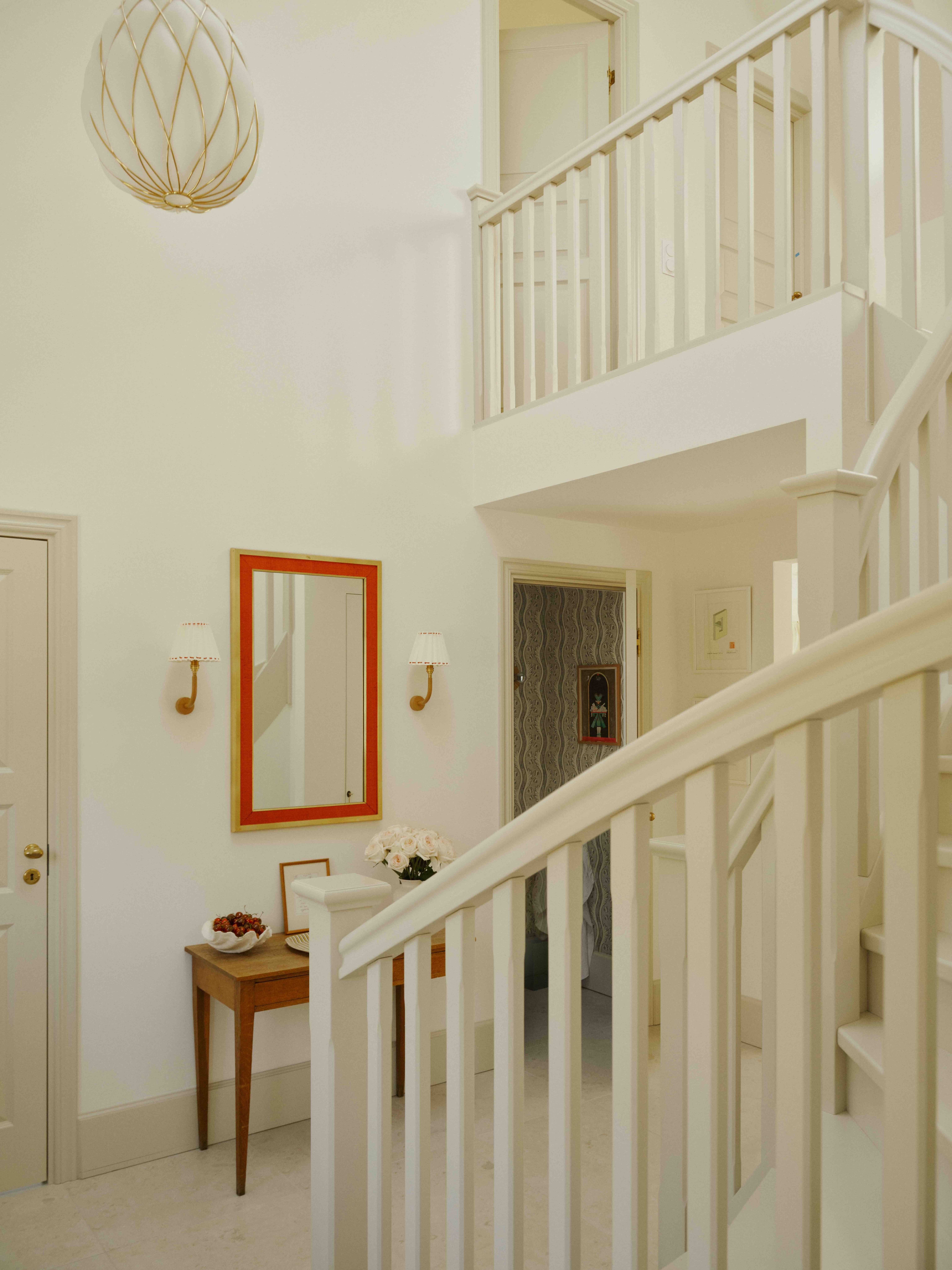 White staircase